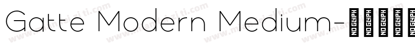 Gatte Modern Medium字体转换